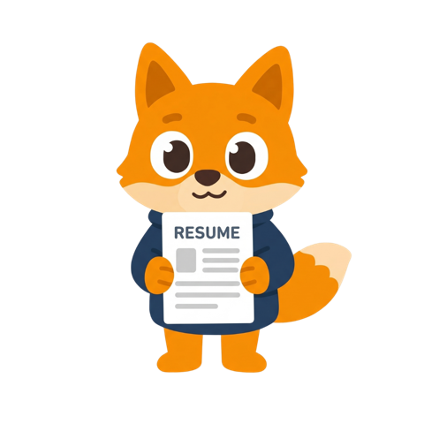 Finn studying a resume